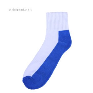 Daggerfly men’s white terry socks 4pk packaging image UAE blue