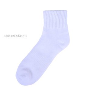 Daggerfly women's terry socks white front