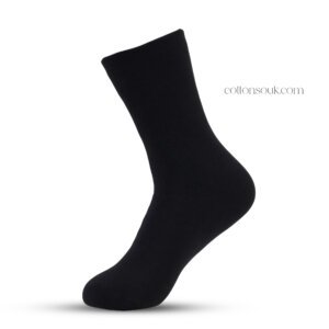 Daggerfly men's terry socks black front