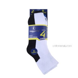 Daggerfly men’s terry socks with detailing side view Dubai