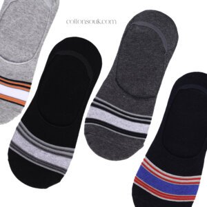 Buy Daggerfly Men's Invisible Socks 4pk in UAE | Striped & Comfortable