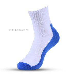 Daggerfly men’s white terry socks 4pk packaging image UAE blue