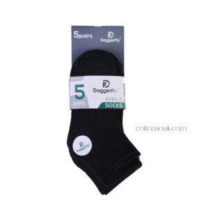 Daggerfly Ankle Socks 5 Pack Premium Cotton UAE